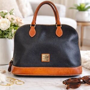 Dooney & Bourke Black and Tan Classic Vintage
